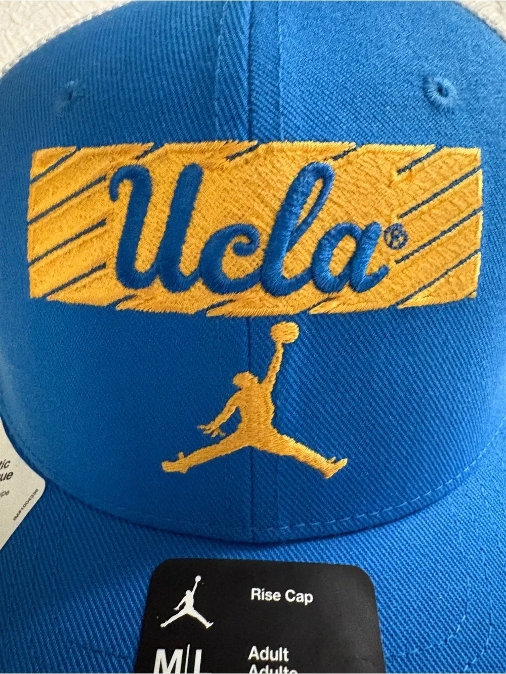 New Jordan Brand /White UCLA Bruins 2024 Sideline Trucker Adjustable Hat M/L